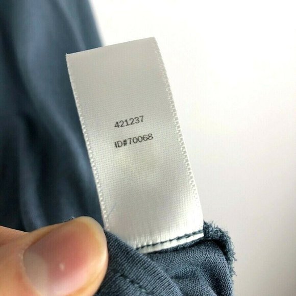 LOFT Blue Silky Tie Back Pleated Blouse - Picture 6 of 6